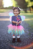 Neon Rainbow Tutu with Wings & Wand